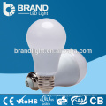 Alto brillo plástico + aluminio 9W E27 A60 LED bombilla, CE RoHS
